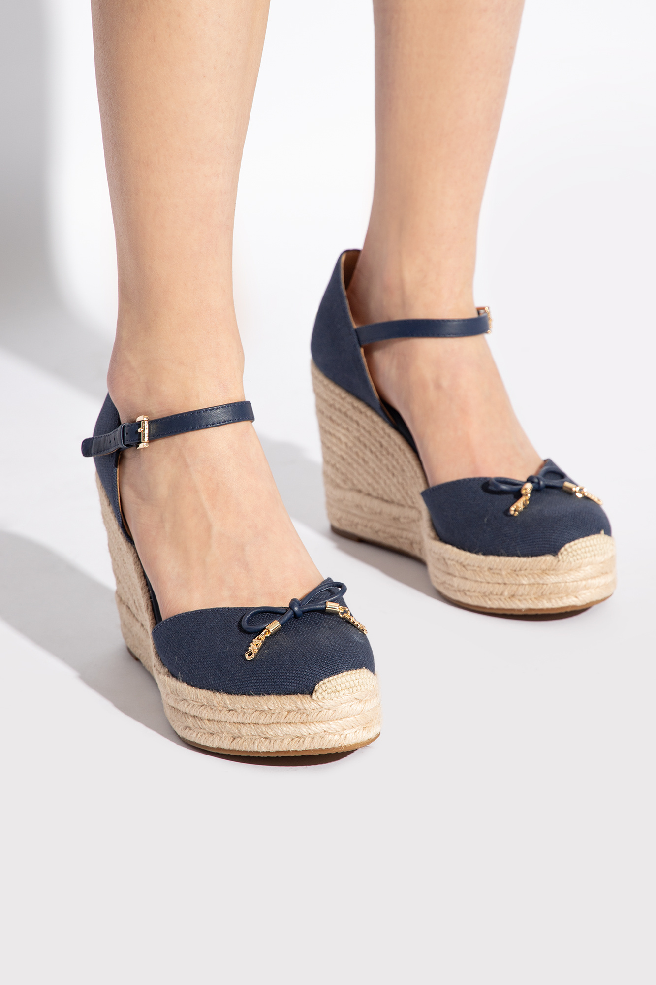 Michael kors store wedges navy